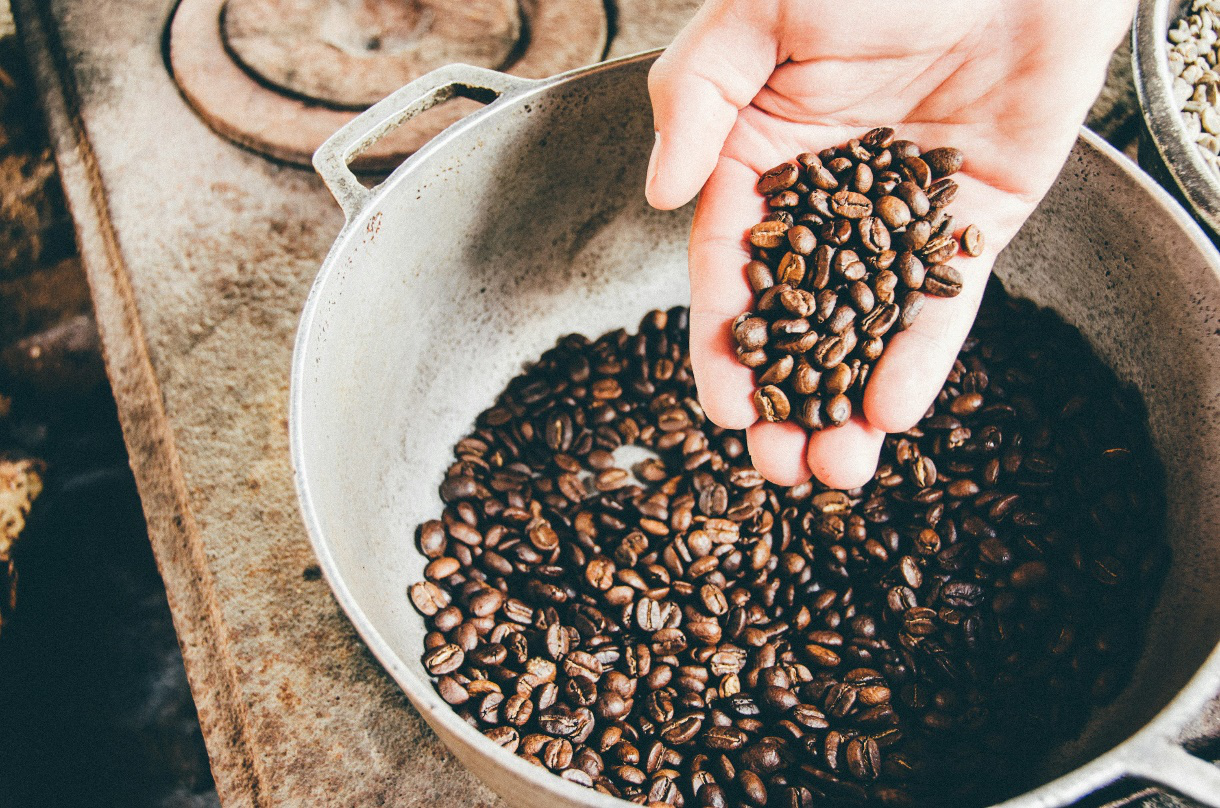 Close-up of coffee beans